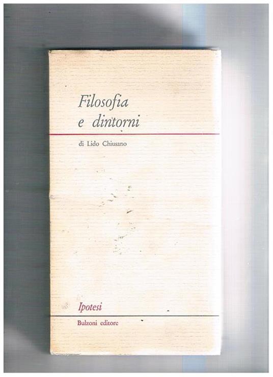 Filosofia e dintorni - Lido Chiusano - copertina