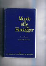 Monde et ètre chez Heidegger