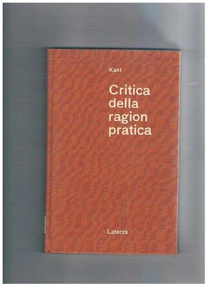 Critica della ragione pratica - Immanuel Kant - copertina