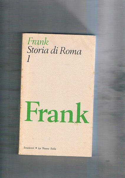 Storia di Roma - Tenney Frank - copertina