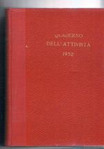 Quaderno dell'Attivista, orientamenti di lavoro e di lotta. Disponiamo dell'annata completa 1952