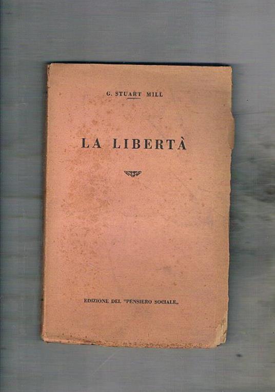 La libertà - John Stuart Mill - copertina