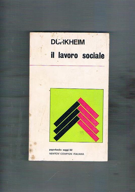 Il lavoro sociale - Émile Durkheim - copertina