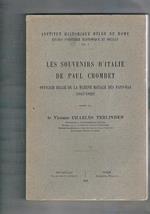 Les souvenirs d'Italie de Paul Crombet officier belge de la Marine royale des Pays-Bas (1817-1826)