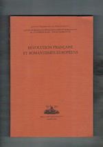 Révolution française et romantismes européennes