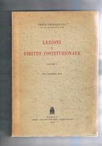 Lezioni di diritto costituzionale vol. I° anno accademico 1960-61