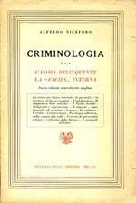 Criminologia. L'uomo delinquente. La \facies\