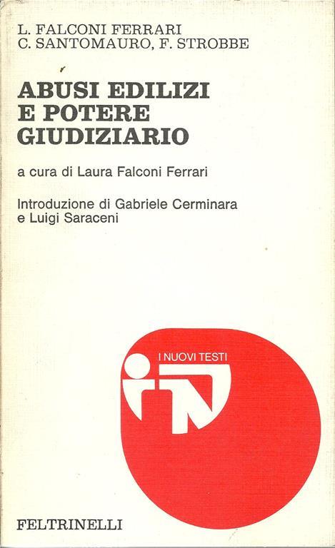 Abusi edilizi e potere giudiziario - L. Falconi Ferrari - copertina