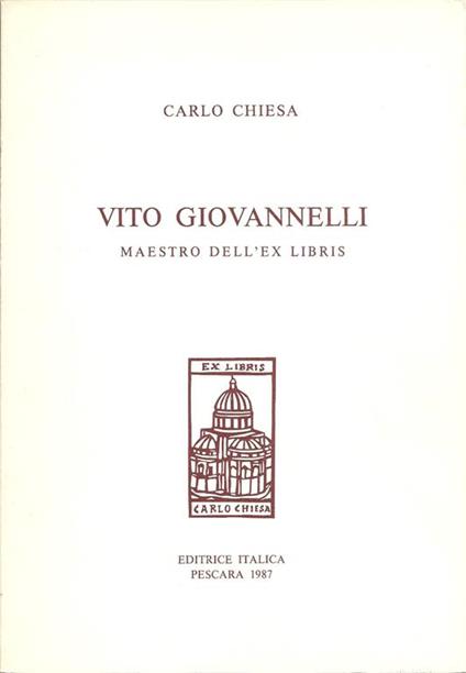 Vito Giovannelli maestro dell'ex libris - Carlo Chiesa - copertina