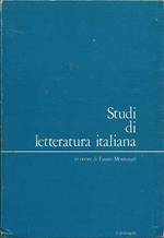 Studi di letteratura italiana in onore di Fausto Montanari