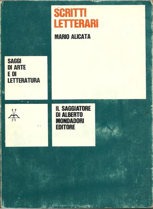 Scritti letterari - Mario Alicata - copertina