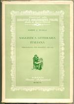 Saggistica letteraria italiana. Bibliografia Per Soggetti: 1938-1952