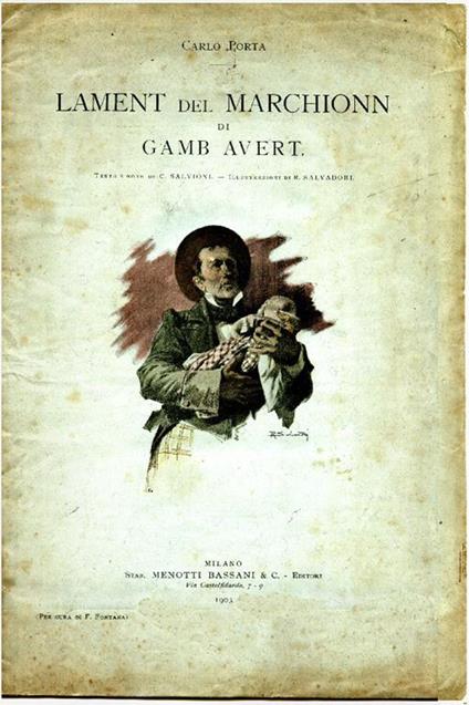 Lament del Marchionn di gamb avert. Testo E Note Di C. Salvioni. Illustrazioni Di R. Salvadori - Carlo Porta - copertina