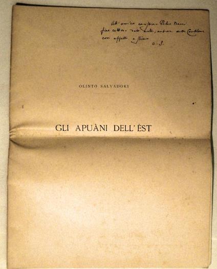 Gli apuàni dell'èst - Olinto Salvadori - copertina