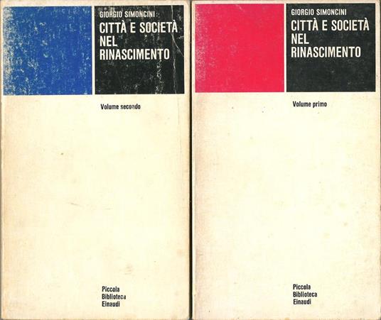 Città e Società nel Rinascimento - Giorgio Simoncini - copertina