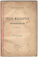 Di Celio Malespini ultimo novelliere italiano in prosa del secolo XVI