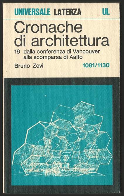 Cronache di architettura - Bruno Zevi - copertina