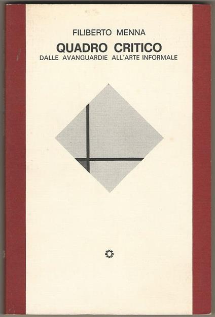 Quadro critico dalle avanguardie all'arte informale - Filiberto Menna - copertina