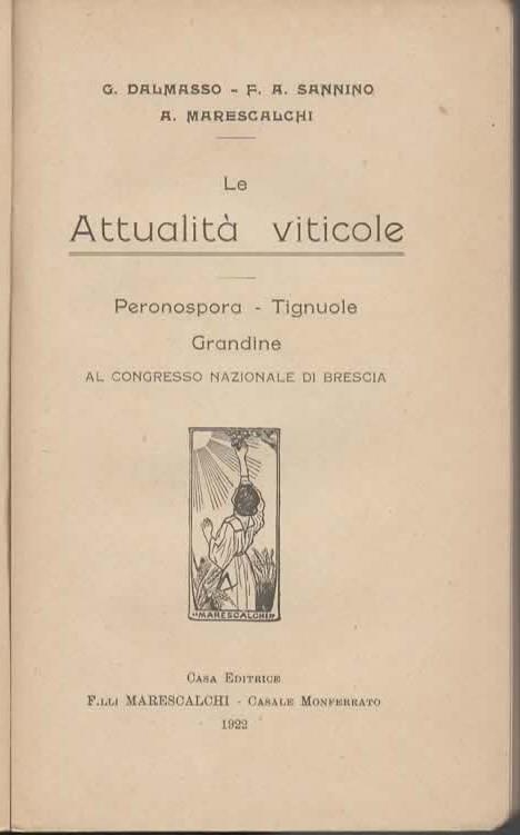 Le Attualità viticole. Peronospora. Tignuole. Grandine. Al congresso nazionale di Brescia - G. Dalmasso - 3