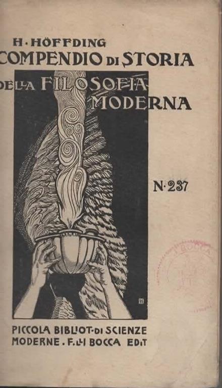 Compendio di storia della filosofia moderna - Harald Hoffding - copertina