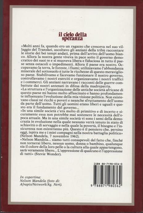 Il cielo della speranza. Nelson Mandela: la vita e le lettere dal carcere - Fatima Meer - 2