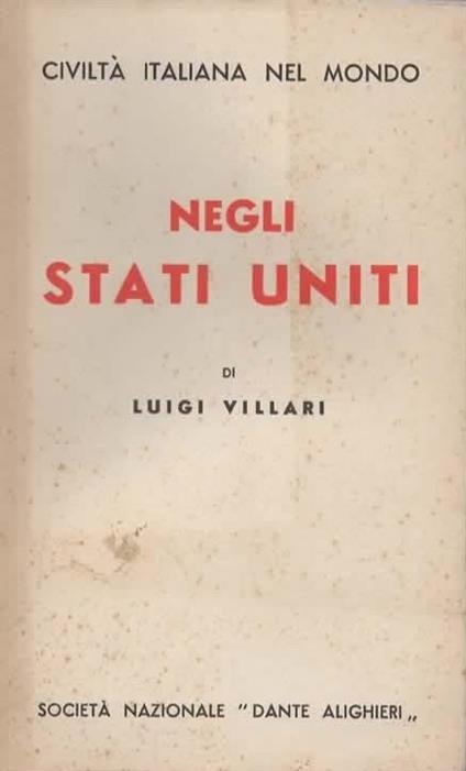 Negli Stati Uniti - Luigi Villari - copertina
