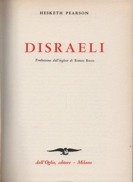 Disraeli - Hesketh Pearson - 2