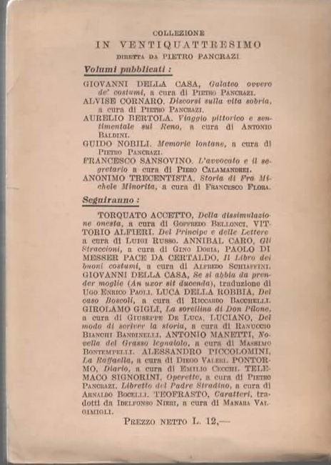 Storia di Fra Michele Minorita. A cura di Francesco Flora - Anonimo trecentista - 2