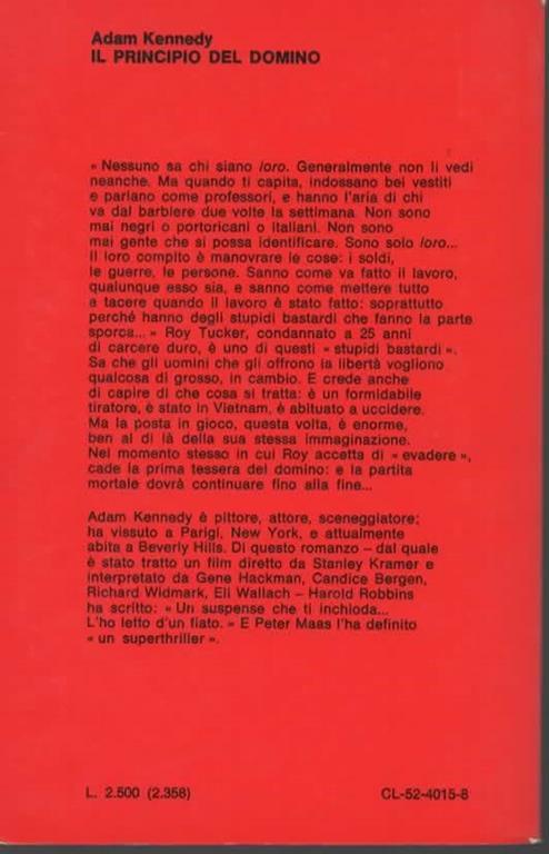 Il principio del domino. Romanzo - Adam Kennedy - 2