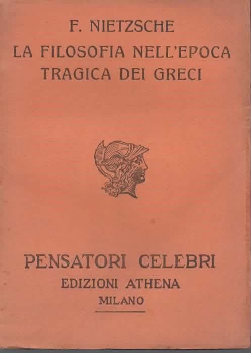 La filosofia nell'epoca tragica dei greci - Friedrich Nietzsche - copertina