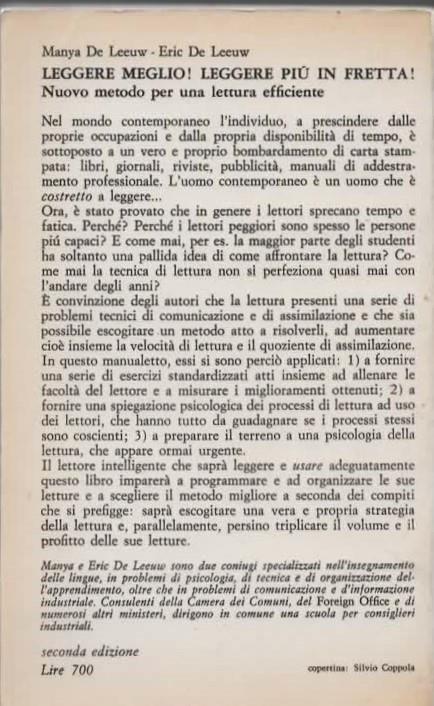 Leggere meglio! leggere più in fretta! Nuovo metodo per una lettura efficiente - Eric De Leeuw - 3