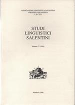 Studi linguistici salentini. Volume 17 (1989)