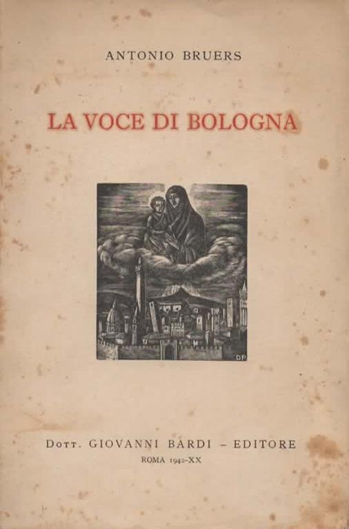 La voce di Bologna - Antonio Bruers - copertina