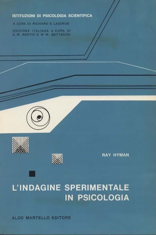 L' indagine sperimentale in psicologia - Ray Hyman - copertina