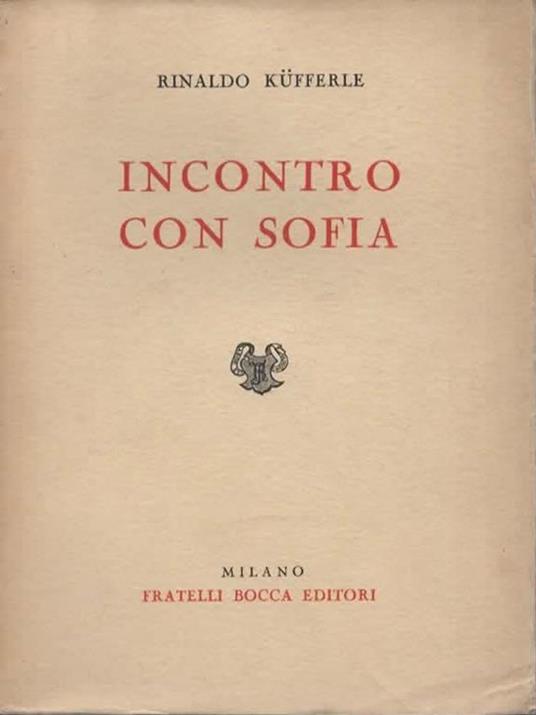 Incontro con Sofia - Rinaldo Kufferle - copertina