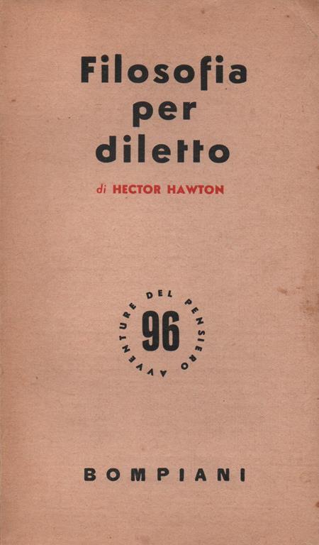 Filosofia per diletto - Hector Hawton - copertina