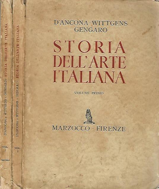 Storia dell'Arte Italiana - Alessandro D'Ancona - copertina