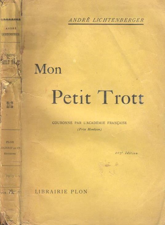 Mon petit trott - André Lichtenberger - copertina