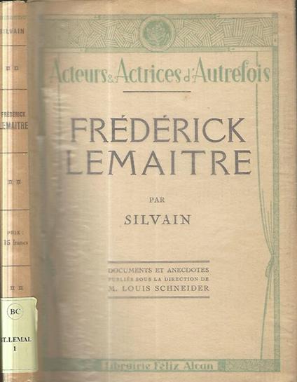 Frederick Lemaitre - copertina