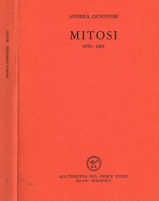 Mitosi. 1979-1981 - Andrea Genovese - copertina