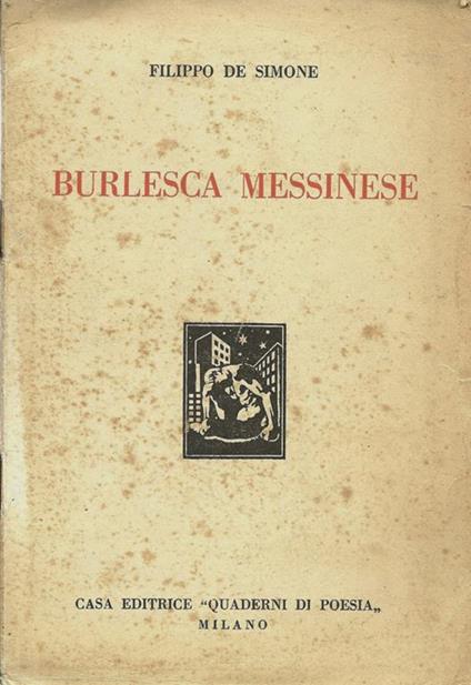 Burlesca Messinese - Filippo De Simone - copertina