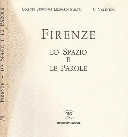 Firenze. Lo spazio e le parole - copertina