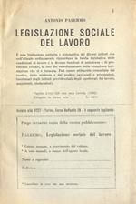 Legislazione sociale del lavoro