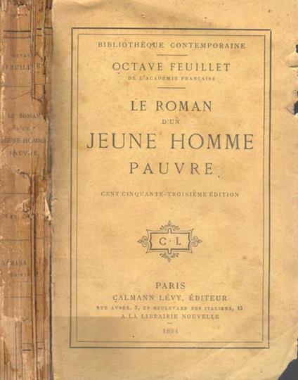 Le roman d'un jeune homme pauvre - Octave Feuillet - copertina