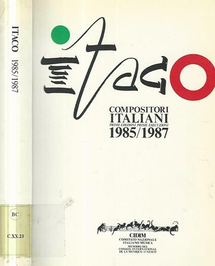 Itaco. Compositori italiani 1985/1987 - copertina