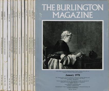 The Burlington Magazine. Vol. CXX - 1978 - copertina