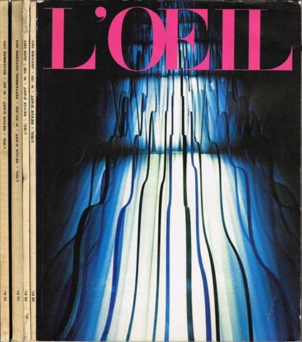 L' Oeil. Revue d'Art mensuelle - 1971 - copertina