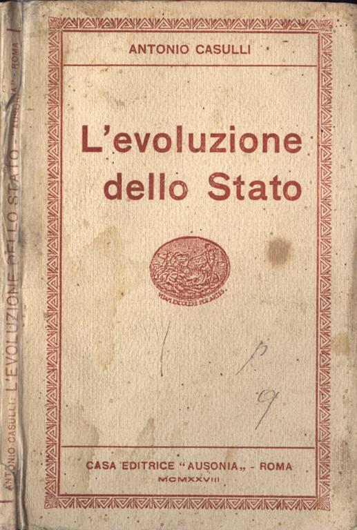 L' evoluzione dello Stato - Antonio Casuli - copertina