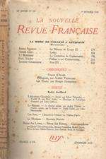 La nouvelle revue francaise. 18° année n. 197, février 1930