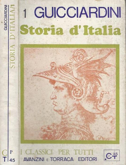 Storia d'Italia, vol. I - Francesco Guicciardini - copertina